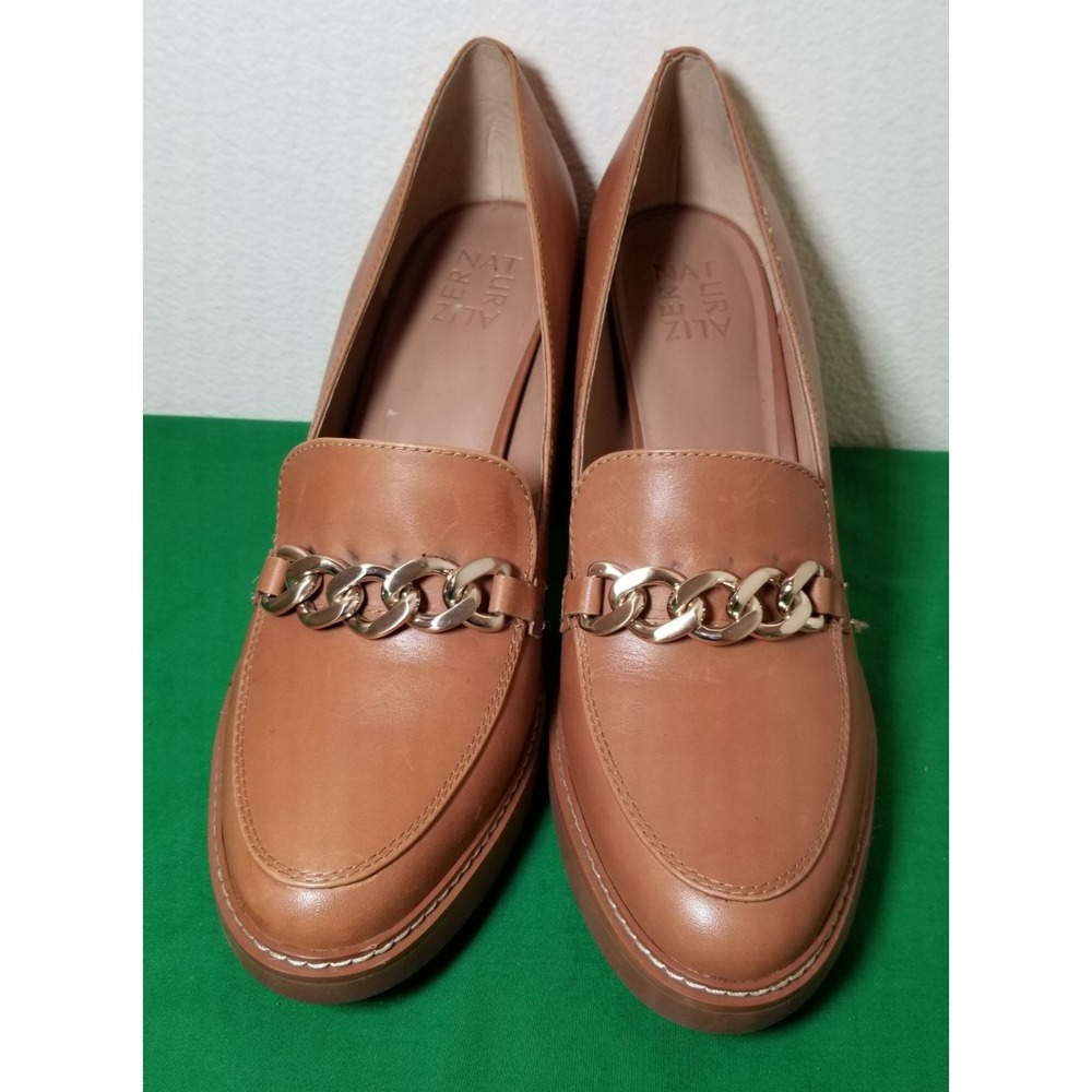 Naturalizer Callie-Moc Women Size 11 Loafers & Slip-On English Tea Brown Leather